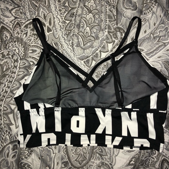 PINK black and white bralette - Picture 5 of 6